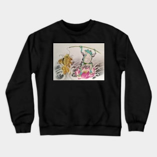 samurai frog Crewneck Sweatshirt